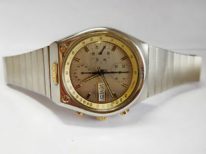 HEUER Kentucky, CHRONO, Armbanduhr, HAU, Vintage, Uhr, 70er.Stahl-Gold