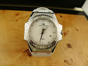 Linde Werdelin 3 - Timer White Dial On Dimpled White Leather Strap BNIB LIMITED