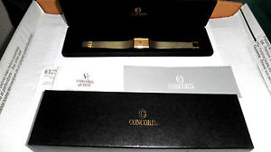 14K Solid Gold Concord Mens Wristwatch w Sapphire in Dial --  60 Grams