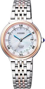 CITIZEN EXCEED EUROS ES1055-55W Woman's watch F/S New with Box