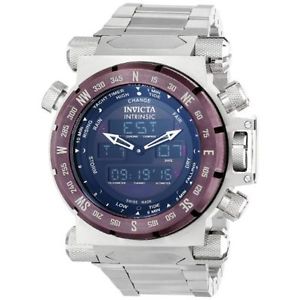 Invicta Men's 13076 Intrinsic Analog-Digital Display Swiss Quartz Silver Watch