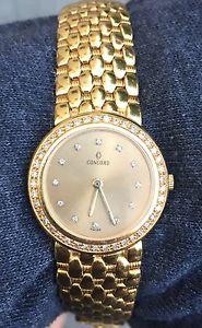 CONCORD  Solid 18k Ladies Diamond Swiss Watch 59.62.262
