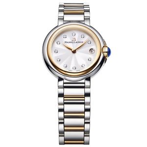 £975 Maurice Lacroix FA1003-PVP13-150 Ladies Fiaba Round Two Tone Watch with Di
