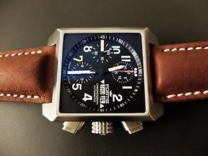 BNIB Fortis Square automatic chronograph watch Swiss Made 100m WR