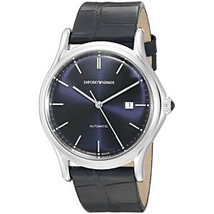 Emporio Armani Swiss Made Men's ARS3011 Analog Display Swiss Quartz Blue Watch