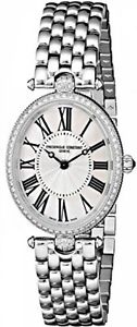 Frederique Constant Women's FC200MPW2VD6B Art Deco Diamond-Accented Stainless