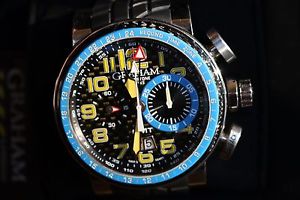 Graham Silverstone Stowe GMT Mens Wristwatch Model 2BLCH.B06A