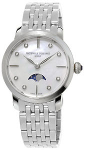 Frederique Constant Slime Line Stainless Steel Ladies Watch FC-206MPWD1S6B