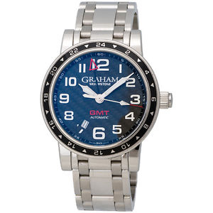 Graham Silverstone Time Zone GMT Men's Watch - 2TZAS.B02A