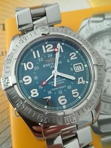 BREITLING COLT GMT AUTOMATIC A32350 WITH PAPER C.O.S.C. AND WARRANTY!!!!