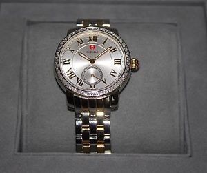 AUTH!! MICHELE 'Harbor Diamond' Watch with Bracelet, 35mm x 16mm  $2,295