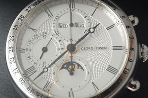 Georg Jensen Moonphase Chronograph Men's Watch Bo Bonfils