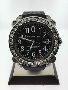 Hamilton BeLOWZERO Custom 4.5ct Diamond Bezel Automatic Men's Watch 200 meters