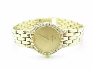 Ladies 14k Yellow Gold Concord Diamond Quartz Watch - MINT CONDITION