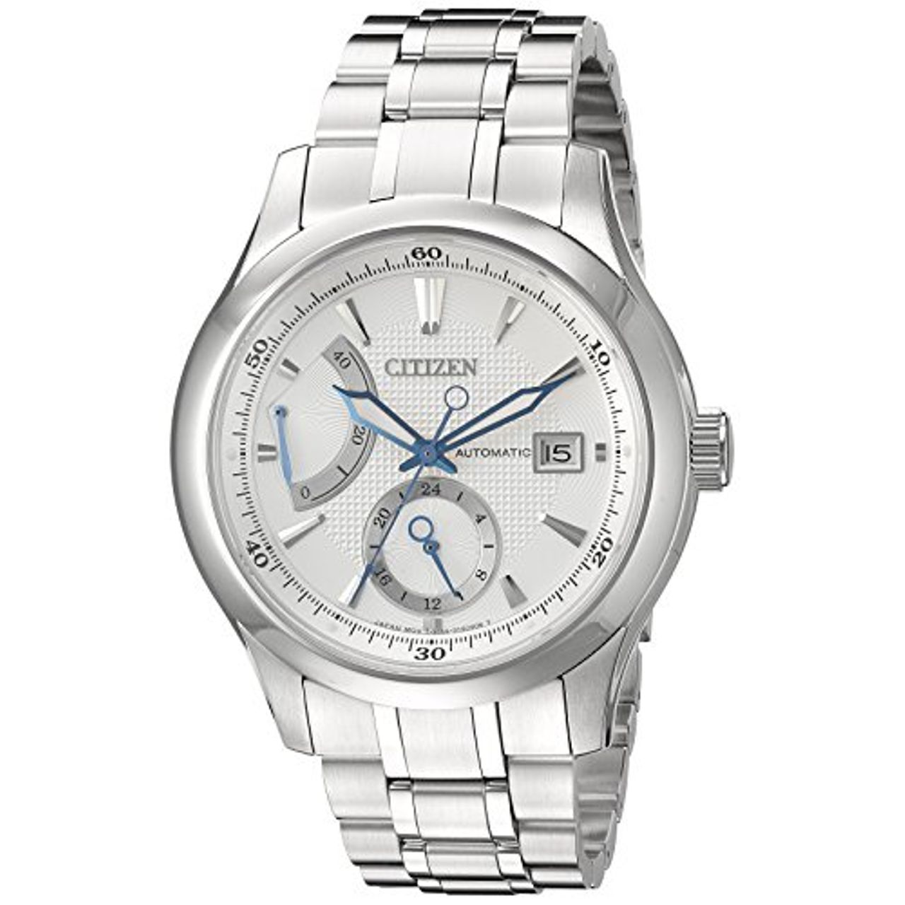 Citizen NB3010-52A Mens Silver Dial Watch with Stainless Steel Strap