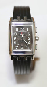 Jaeger LeCoultre "Gran'Sport Reverso" Chronograph Double Face Stainless Steel