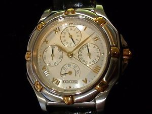 Concord Saratoga SL Day/Date/GMT/Power Reserve Automatic Men's Watch NEW w/Boxes