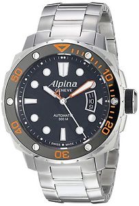 Alpina Men's AL-525LBO4V26B Seastrong Diver 300 Analog Display Automatic ... New