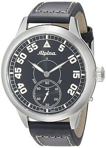 Alpina Men's AL-435BN4SH6 Pilot Heritage Analog Display Mechanical Hand W... New