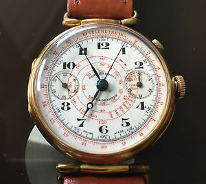 Chronograph Eberhard gold 18K ca. 1920