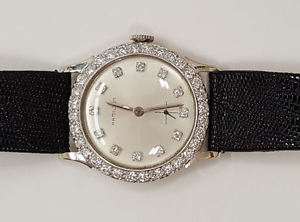 14KWG Hamilton Watch With Diamonds  Approximately 2.60 cttw