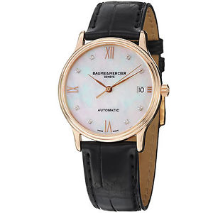 Baume and Mercier Classima Executives Women's Automatic Swiss Watch -MOA10077-