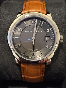 David Yurman Classic Automatic 21 Jewels Stainless Steel & Leather Watch
