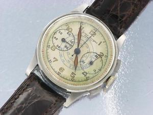 GIRARD PERREAGUX VINTAGE CHRONOGRAPH WATCH STAINLESS STEEL WATCH 40'S - 50'S