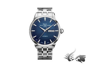 Ball Trainmaster Eternity Automatic Watch, RR1102, 39,5 mm, Blue, Bracelet