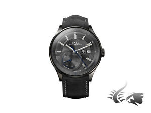 BALL BMW Power Reserve Automatic Watch, RR1702C, DLC, COSC, Black Nubuck