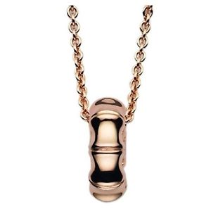 GUCCI JEWELS Mod. BAMBOO SPRING Collana/Necklace ORO ROSA/ROSE GOLD L.45 cm