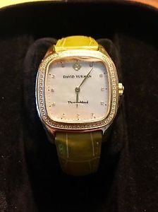 18k Gold With Diamonds David Yurman Thoroughbred Watch - Women's
