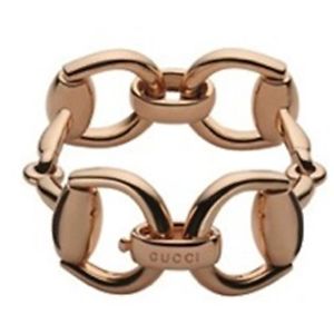 GUCCI JEWELS Mod. HORSEBIT Bracciale/Bracelet ORO ROSA/ROSE GOLD L. 17 cm