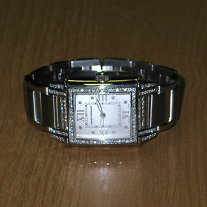 Girard Perregaux VINTAGE 2574 Ladies Stainless 1.50Ctw Diamond Watch Pre-Owned