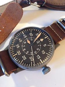 Laco WW2 Beobachtungsuhr Luftwaffe B-Uhr Watch (Lacher & Co. - Pforzheim) 1940s