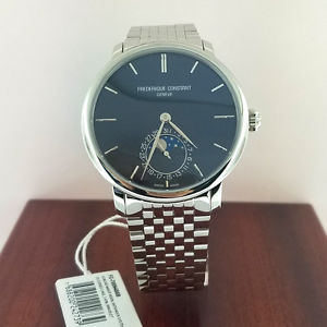 FREDERIQUE CONSTANT MOONPHASE MENS WATCH FC-705N4S6B NEW!!!  MSRP $3,795