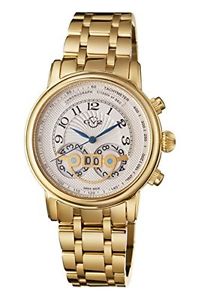 GV2 By Gevril Men's 8102B Montreux Chronograph Limited Edition Gold IP Watch