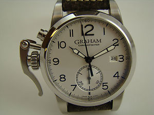 Graham Chronofighter 1695 Men's Watch - Silver Dial - Item # 2CXAS.S01A