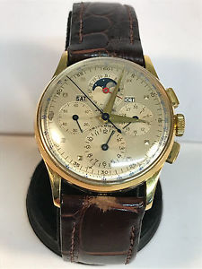 1940s Universal Geneve Tri Compax 18k Gold Vintage Watch - Very Rare
