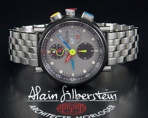 Alain Silberstein Krono 1 Bauhaus Gummi Chronograph !! Limited Edition of 500 !!