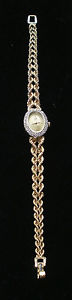 Geneva 14k Gold Rope Band Watch with Diamonds