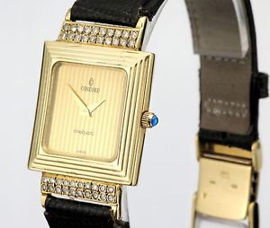 Concord Watch - Ladies 14ct Diamond Set Watch On Strap - 100% Authentic