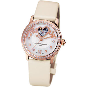 Frederique Constant Amour Heart Beat White Dial Ladies Watch FC-310SQ2PD4