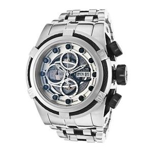 Invicta Bolt Reserve 14306 Mens Silver Dial Watch with Stainless Steel Strap