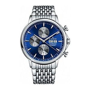 Edox Men's 01120 3M BUIN Les Bemonts Analog Display Swiss Automatic Silver Watch
