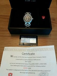 Lamborghini ltd ed automatic watch 499/1000 Rare
