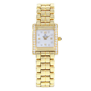 Concord "La Tour" 14K Oro Amarillo 0.35 Cttw Diamantes & Blanco MOP Reloj Mujer