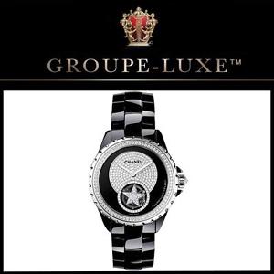 CHANEL | J12 High Jewelry Flying Tourbillon Watch w/ Black Dial | GROUPE-LUXE ™