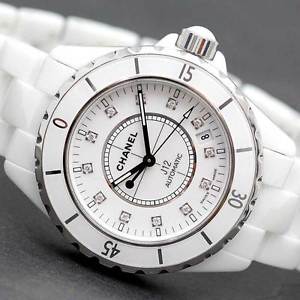 Chanel J12 38 White Ceramic Men's Watch H1629 D.N.23251