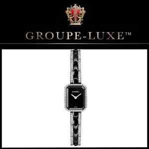 CHANEL | Premiere Ceramic 18K White Gold Diamond Bracelet Black | GROUPE-LUXE™